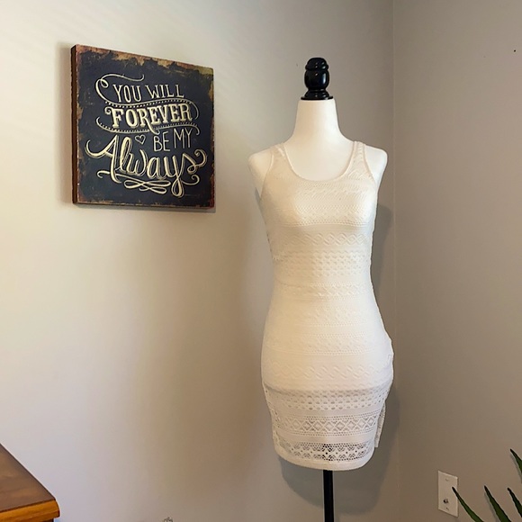 Garage White Lace Dress - Picture 2 of 6